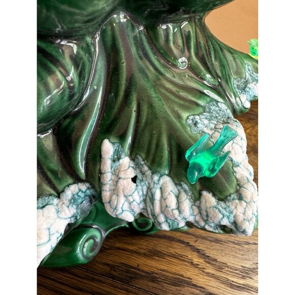 Stunning vintage ceramic table top Christmas tree rare bird bulbs must see - Picture 9 of 10